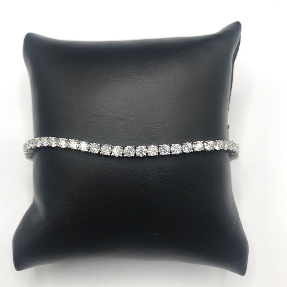 925 Sterling Silver 7.00CT MOISSANITE Unisex Tennis Bracelet size 7.5”